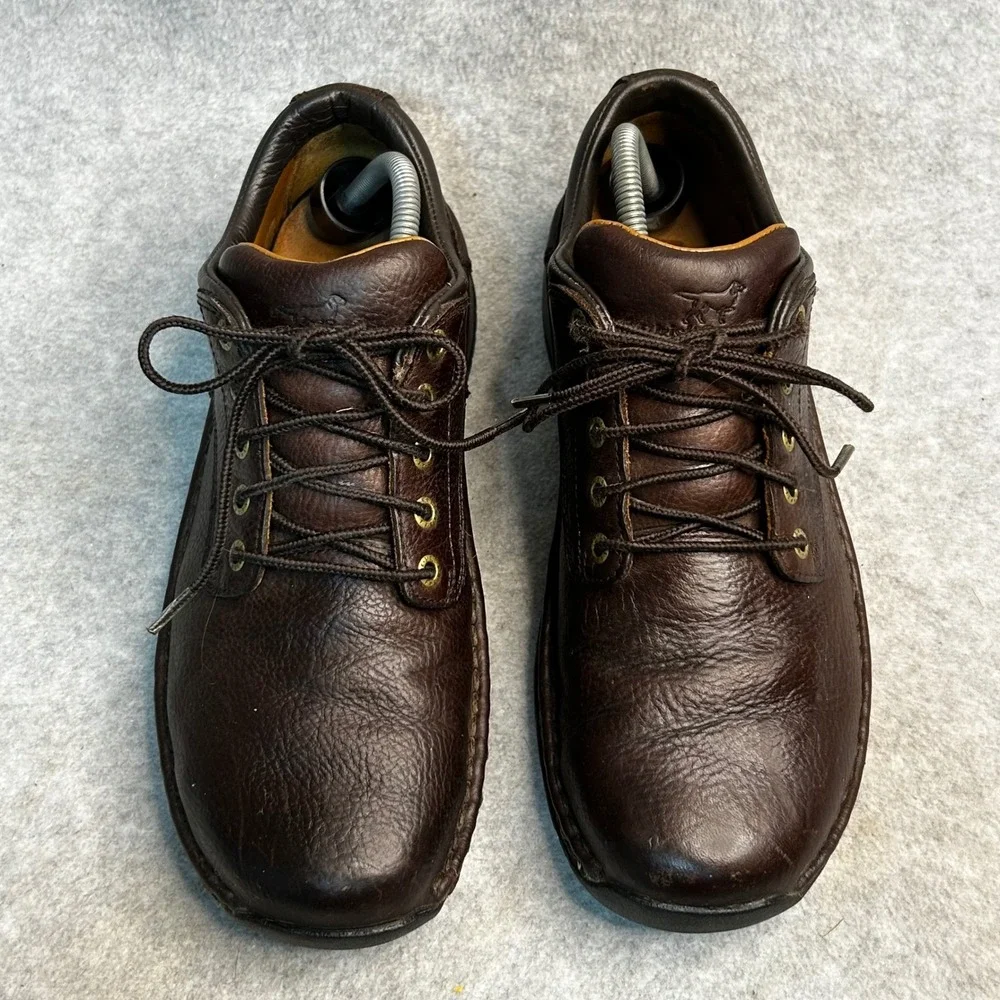 Men's Irish Setter Voyager 3853 Brown Leather Oxford Work Shoes 9.5D Slip Resist